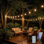 Solar String Lights - Waterproof Shatterproof Globe Bulbs | Outdoor Light Foryuni