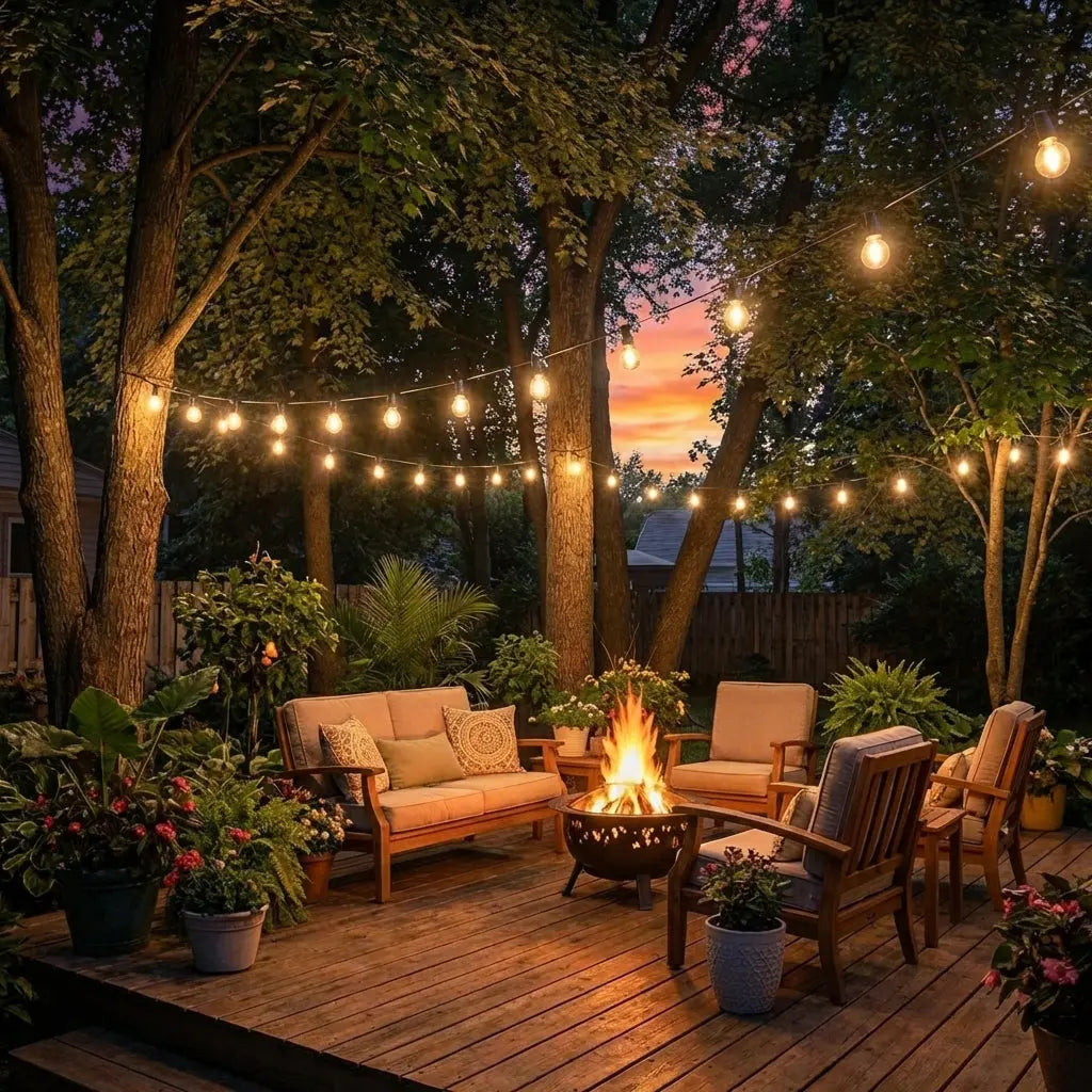 Solar String Lights - Waterproof Shatterproof Globe Bulbs | Outdoor Light Foryuni