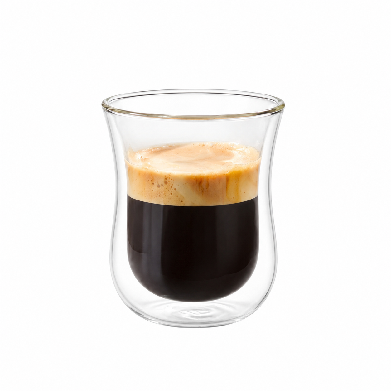 Transparent Double Wall Coffee Glass  (90/200/260/330ml) Foryuni