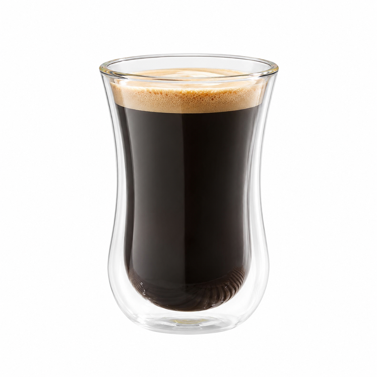 Transparent Double Wall Coffee Glass  (90/200/260/330ml) Foryuni