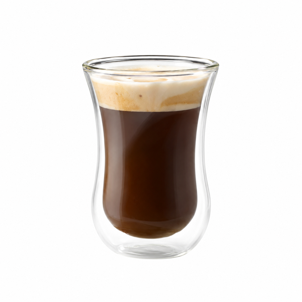 Transparent Double Wall Coffee Glass  (90/200/260/330ml) Foryuni