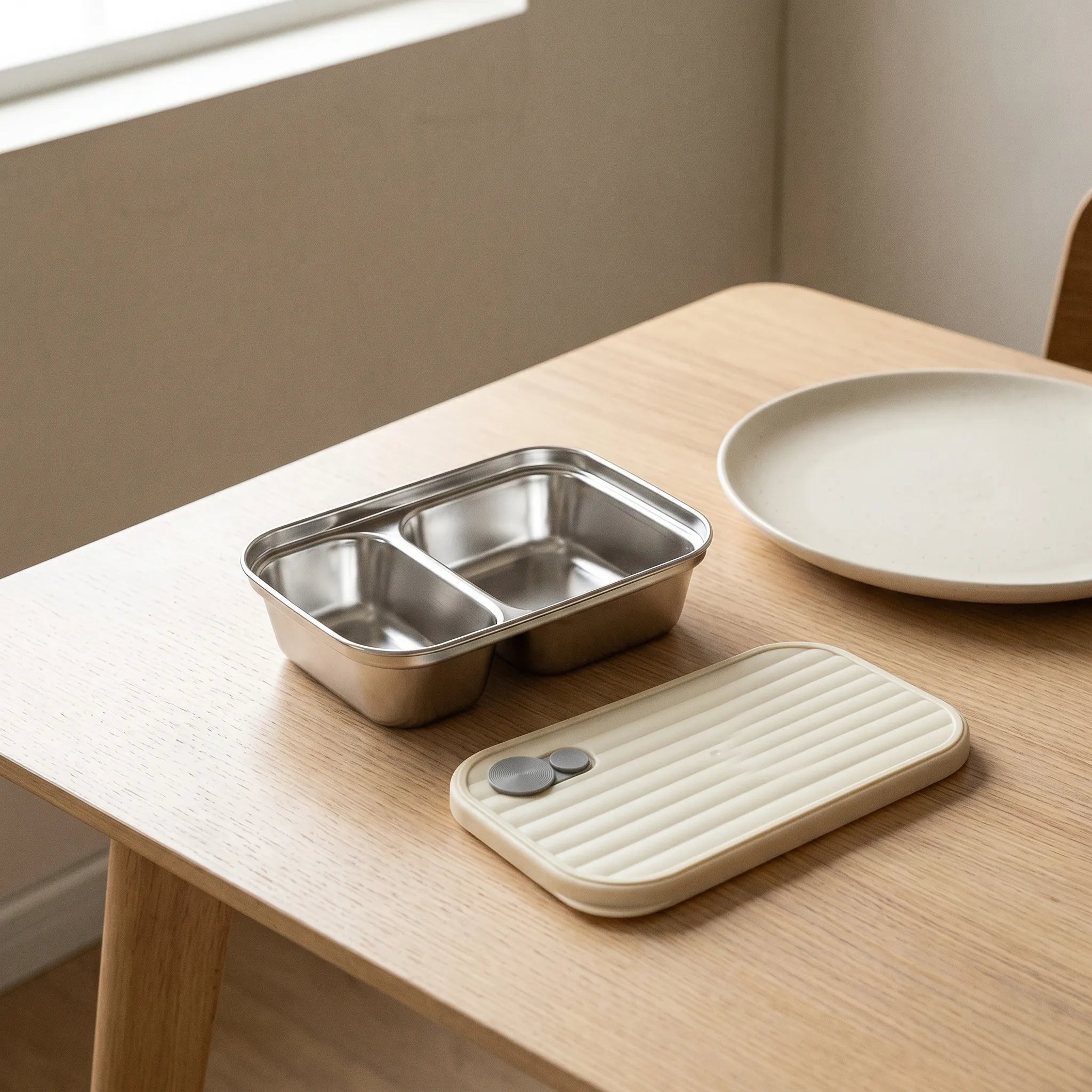 Divided Stainless Steel Bento Box – Meal Prep Container