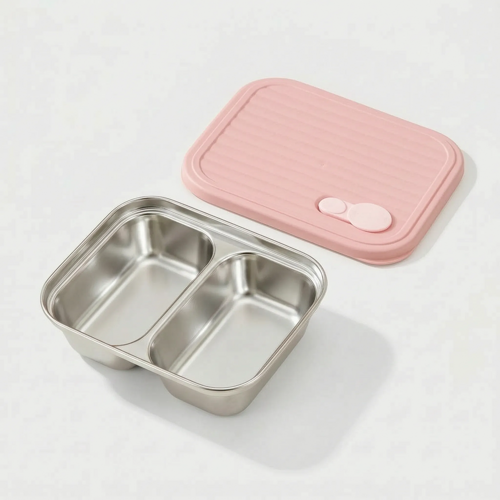 Divided Stainless Steel Bento Box – Meal Prep Container