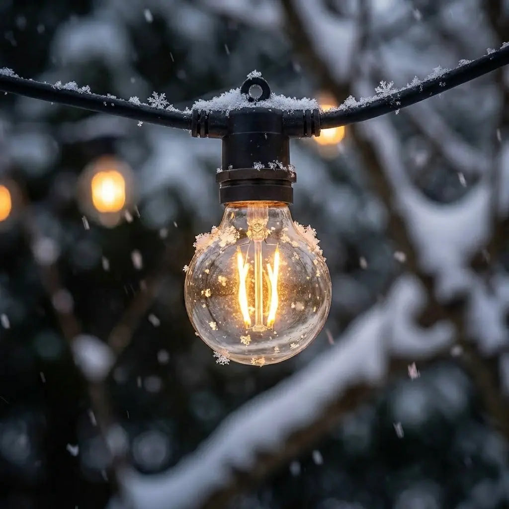 Solar String Lights - Waterproof Shatterproof Globe Bulbs | Outdoor Light Foryuni