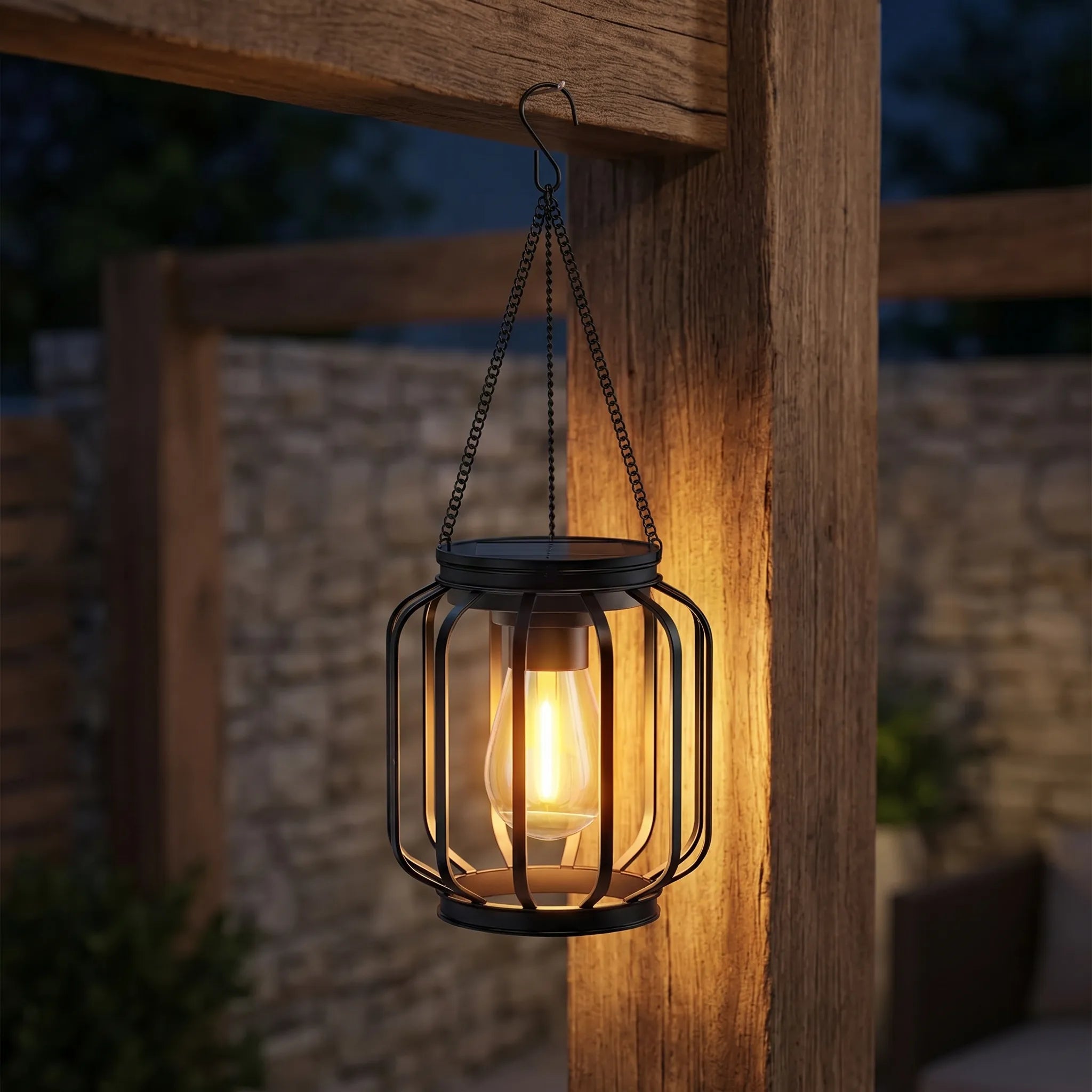 Hanging Solar Lanterns -  Metal Frame