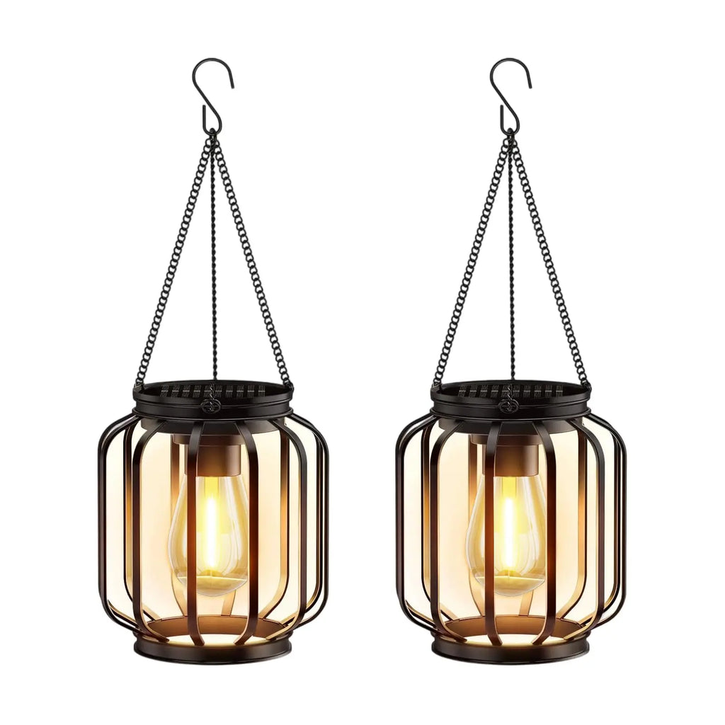 Hanging Solar Lanterns -  Metal Frame