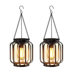Hanging Solar Lanterns -  Metal Frame