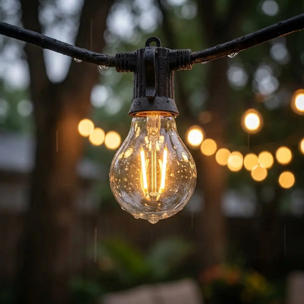 Solar String Lights - Waterproof Shatterproof Globe Bulbs | Outdoor Light Foryuni