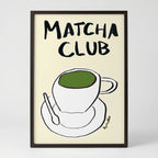 Matcha Club Fun Wall Art Print — Unframed