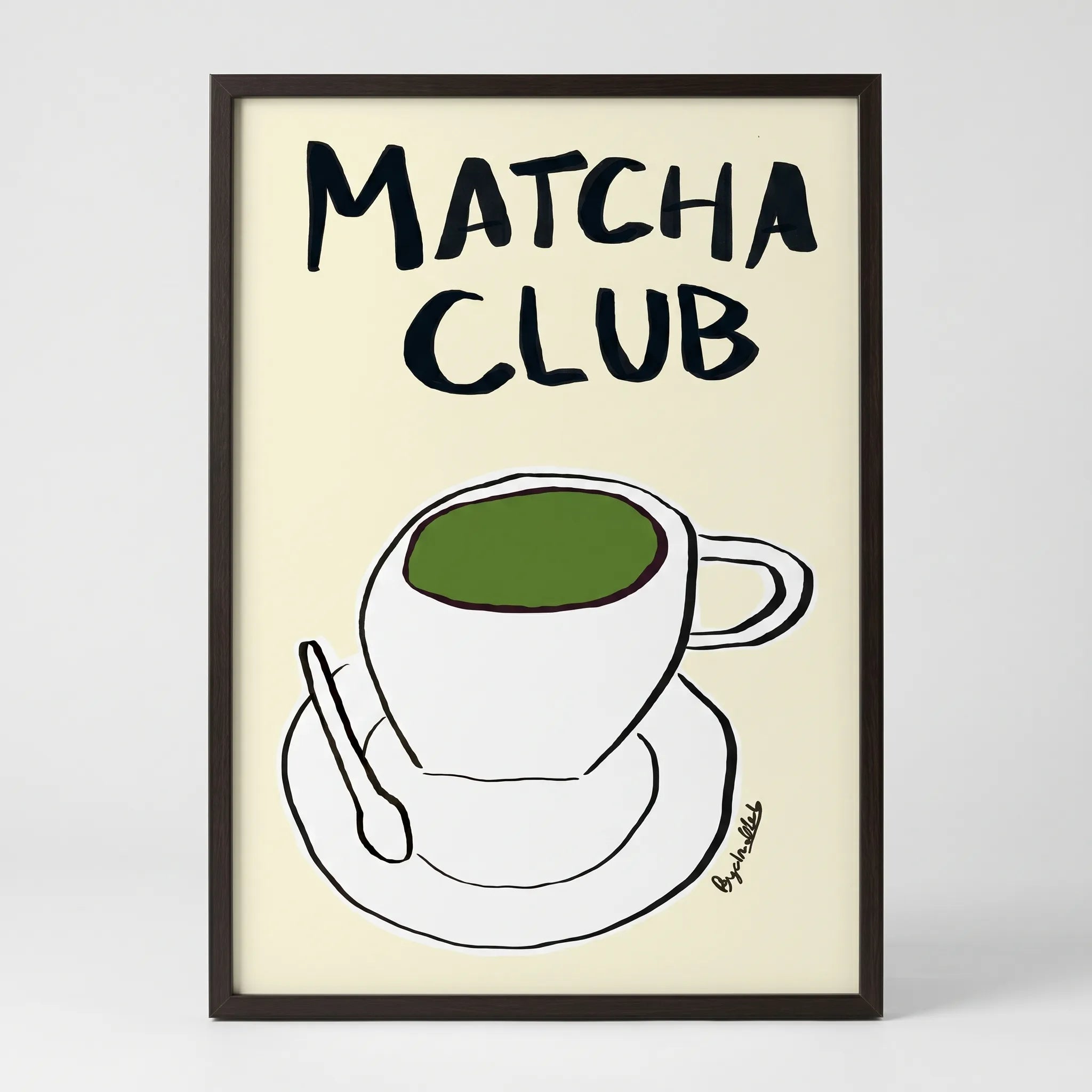 Matcha Club Fun Wall Art Print — Unframed