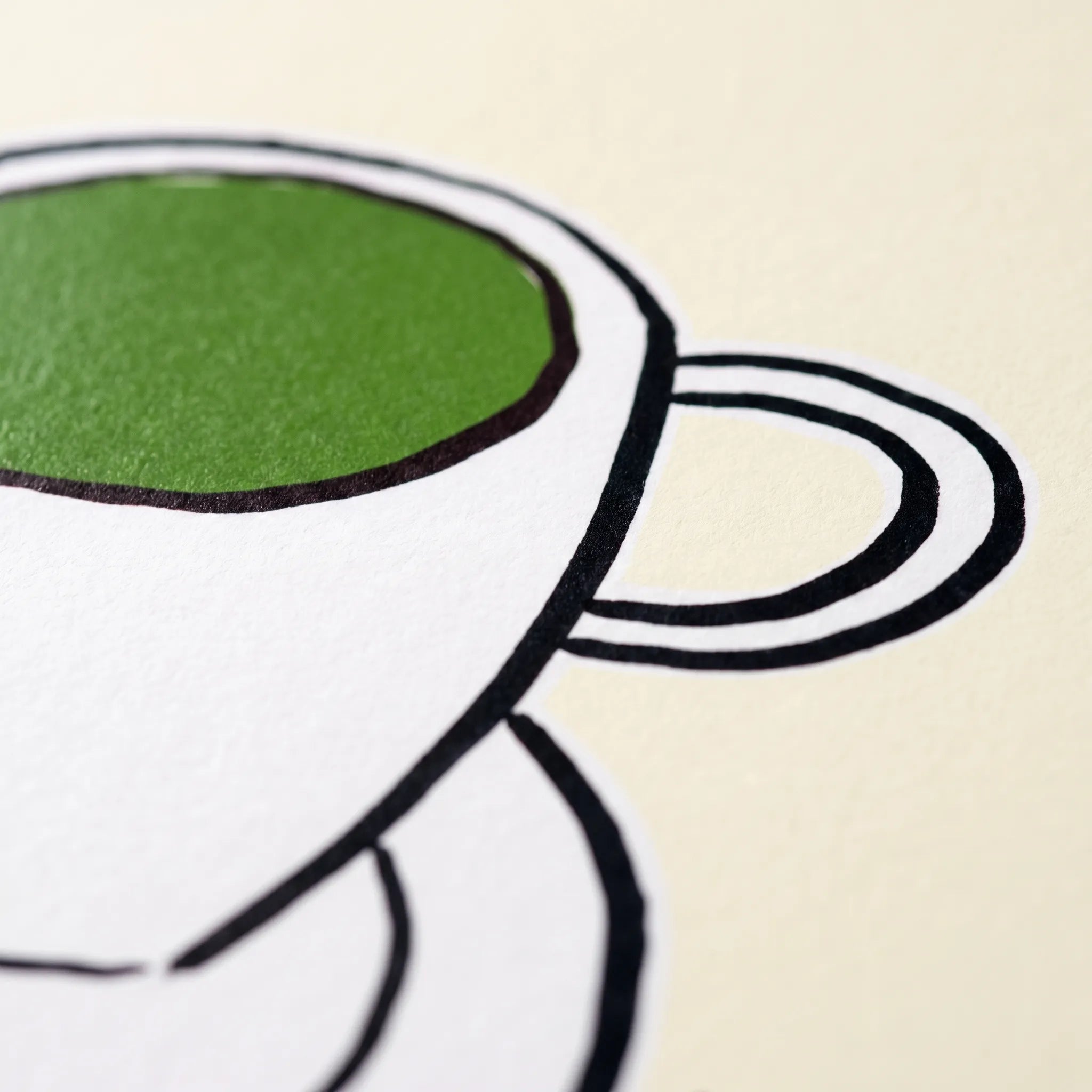 Matcha Club Fun Wall Art Print — Unframed
