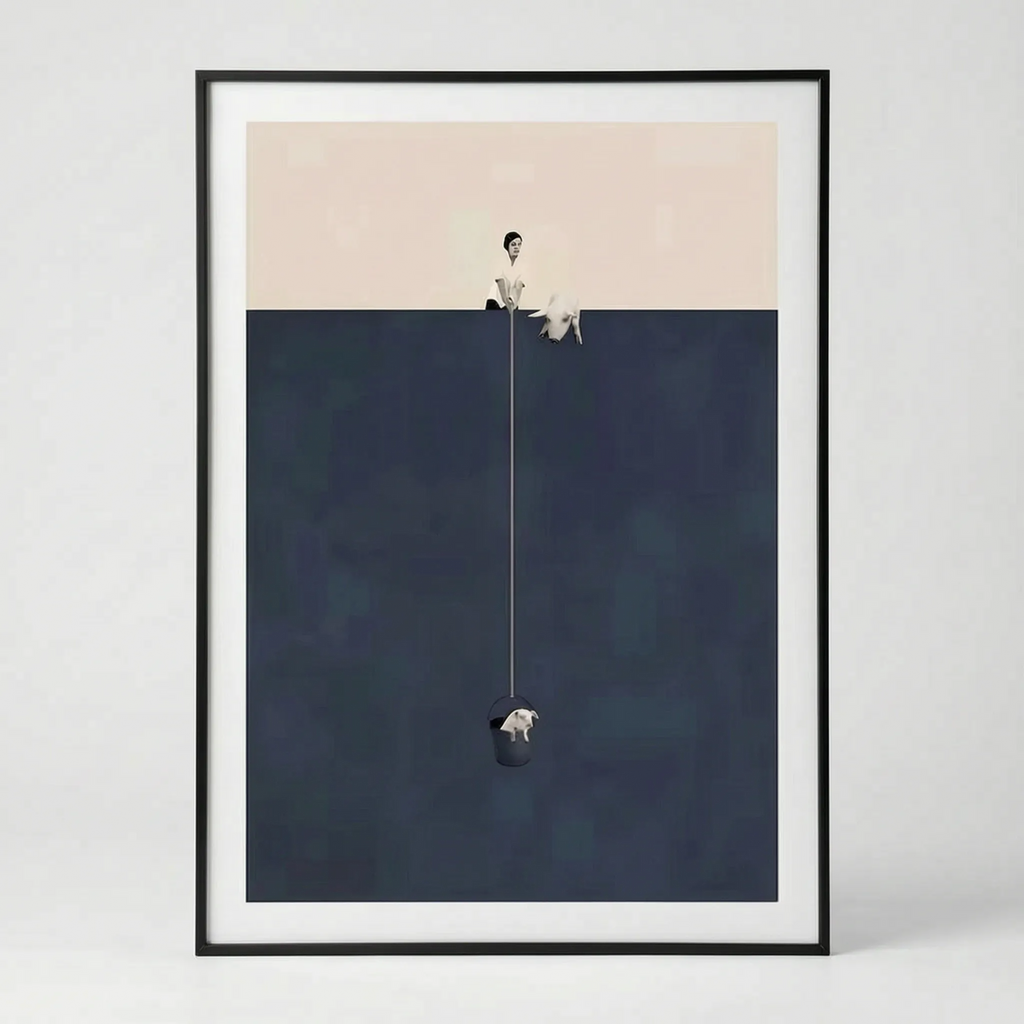 Modern Unframed Art Prints  in a nice studio. 