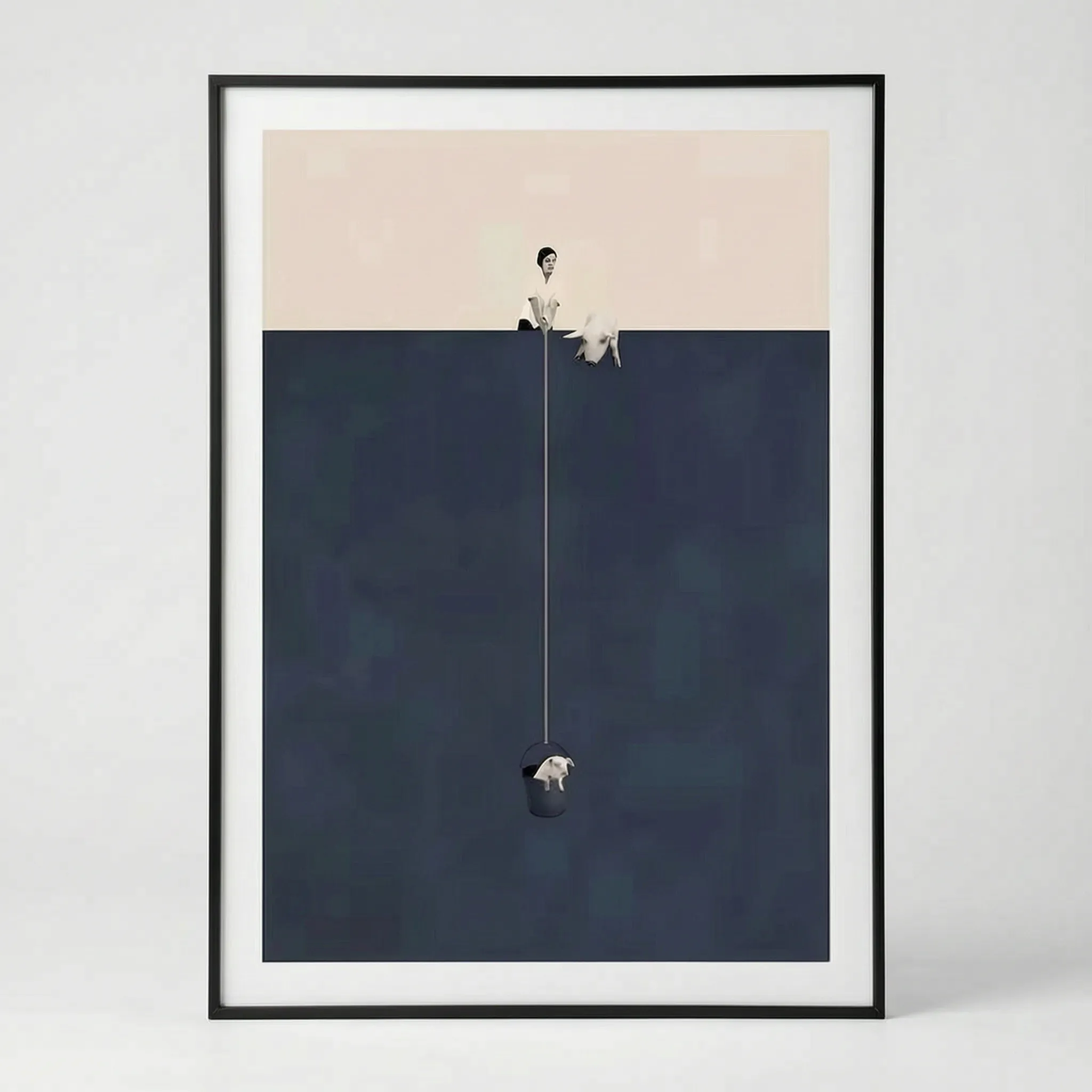 Modern Unframed Art Prints  in a nice studio. 
