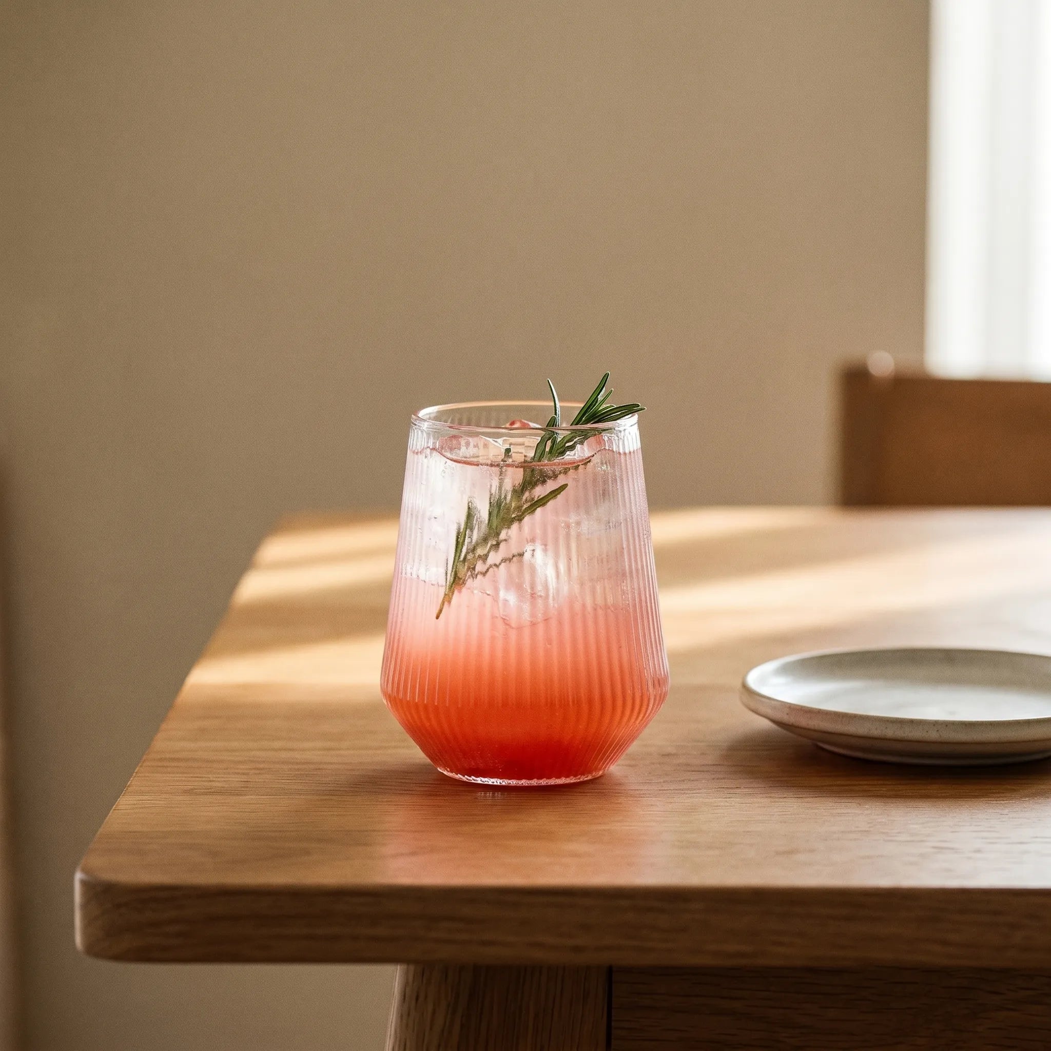 Ribbed Drink Tumblers  