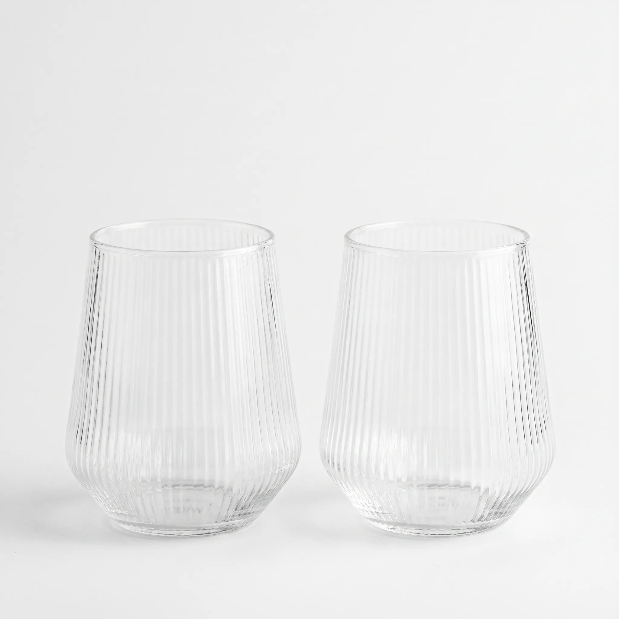 Ribbed Drink Tumblers  