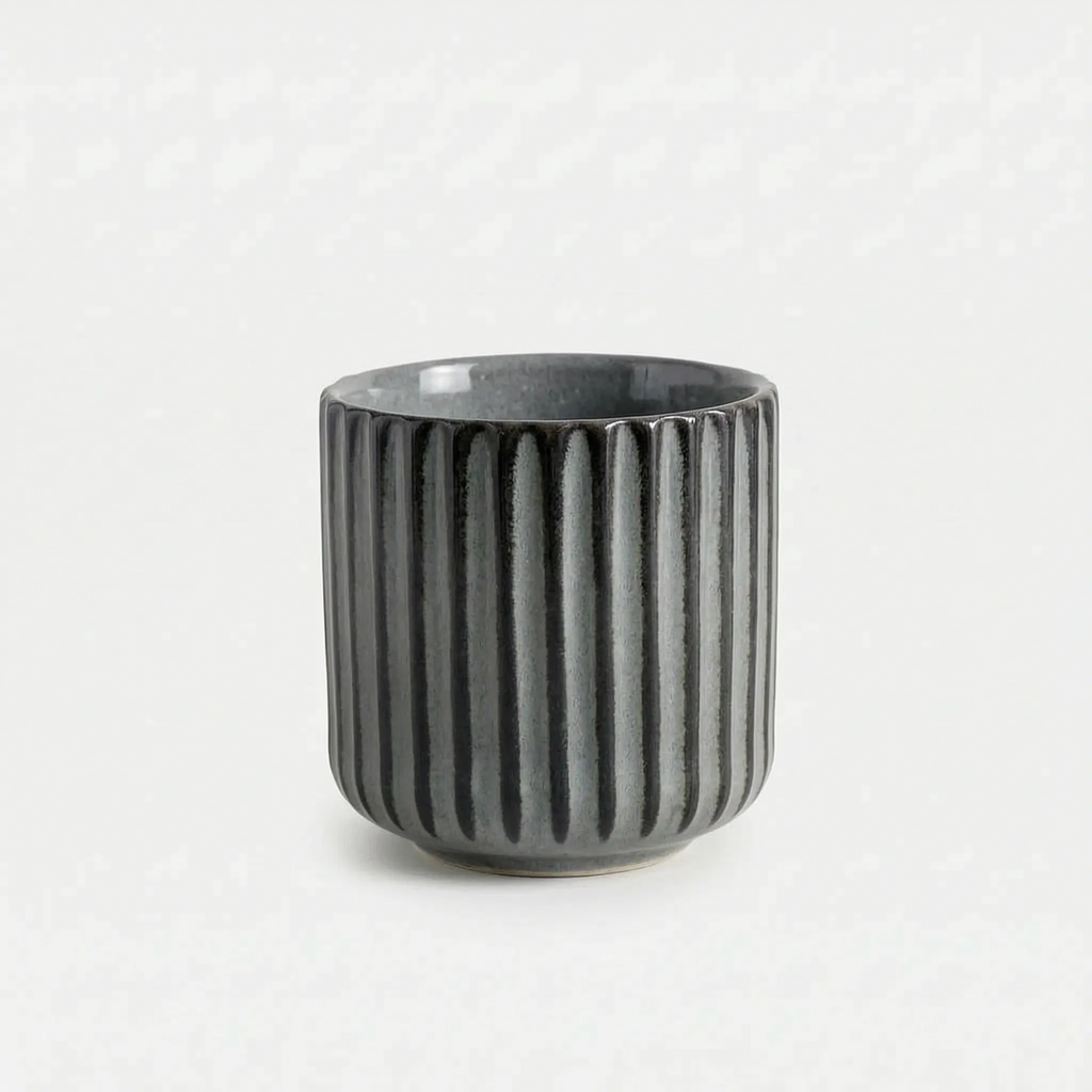 Ribbed Espresso Cups – Set of 4