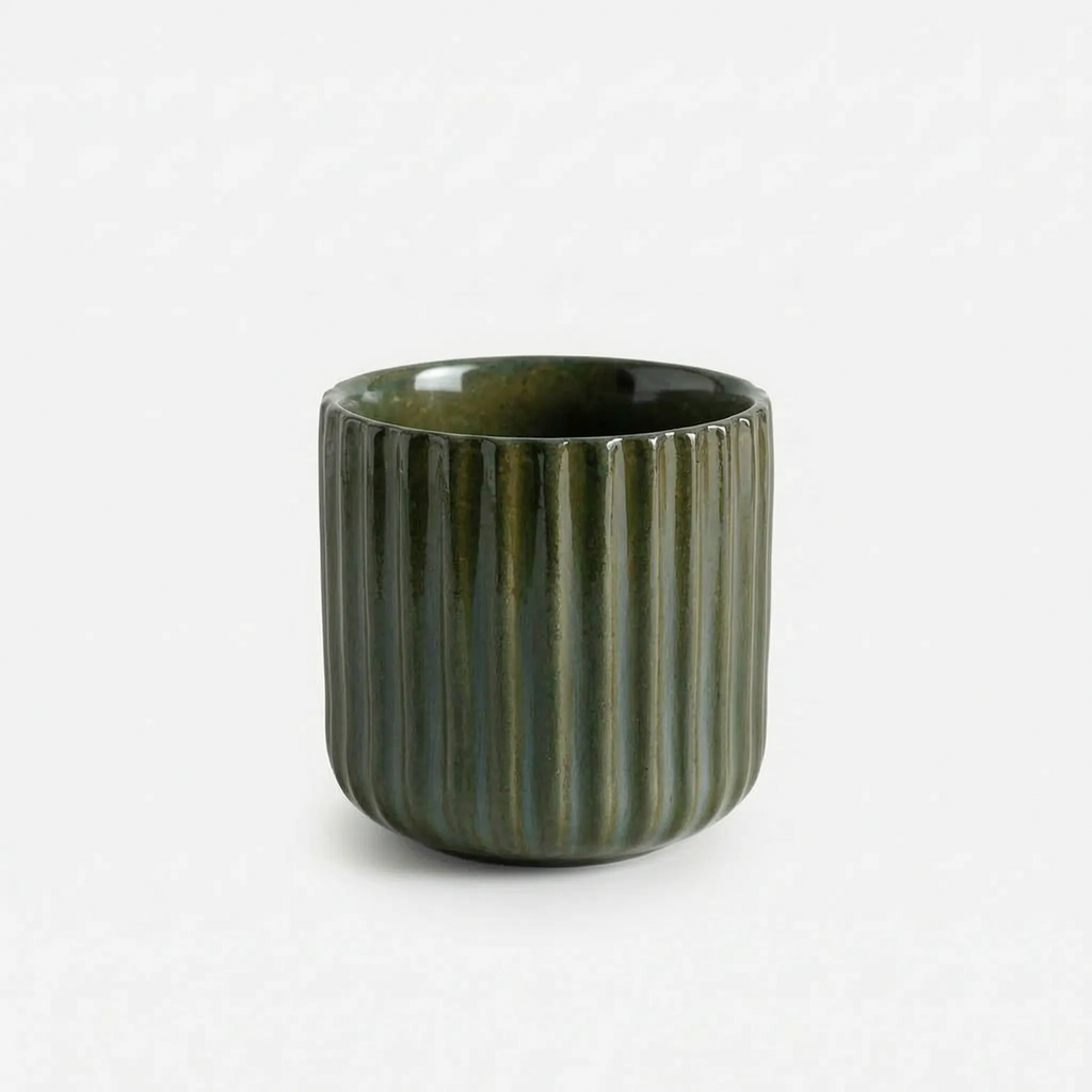 Ribbed Espresso Cups – Set of 4