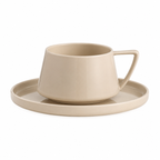 Minimalist Ceramic Coffee Cup & Saucer Set_2