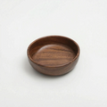 Solid Small Wood Serving Bowl – Natural Walnut Bowl in a nice white studio. 