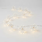 Starburst String Lights  in a white studio.