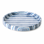 Hand Painted Striped Ceramic Plate