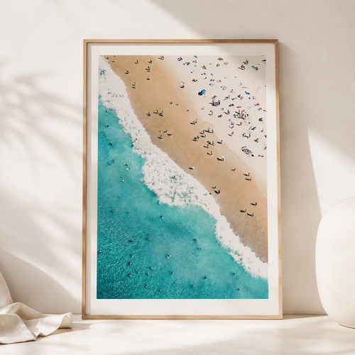Aerial Beach Photography – Art Print Unframed Foryuni