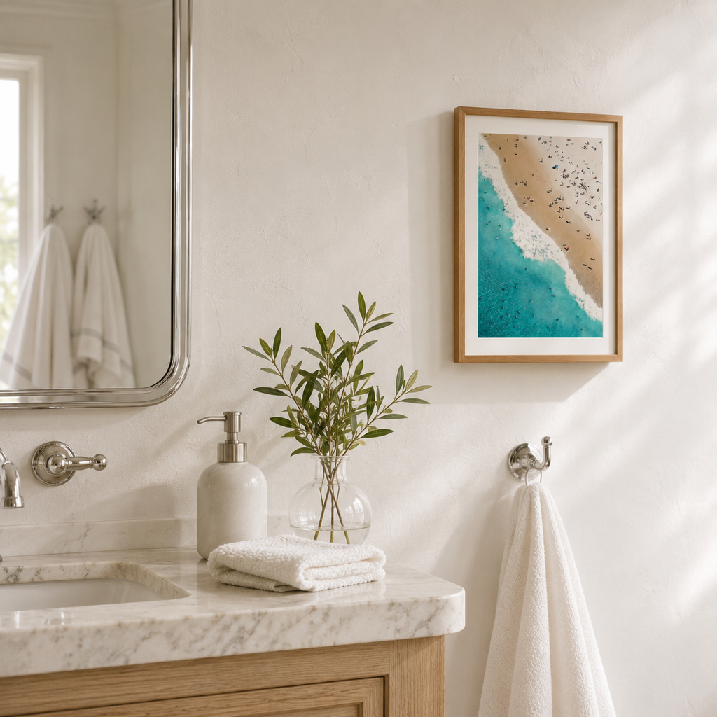 Aerial Beach Photography – Art Print Unframed Foryuni
