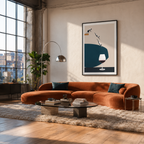 People Diving into a Wine Glass – Art Print Unframed Foryuni