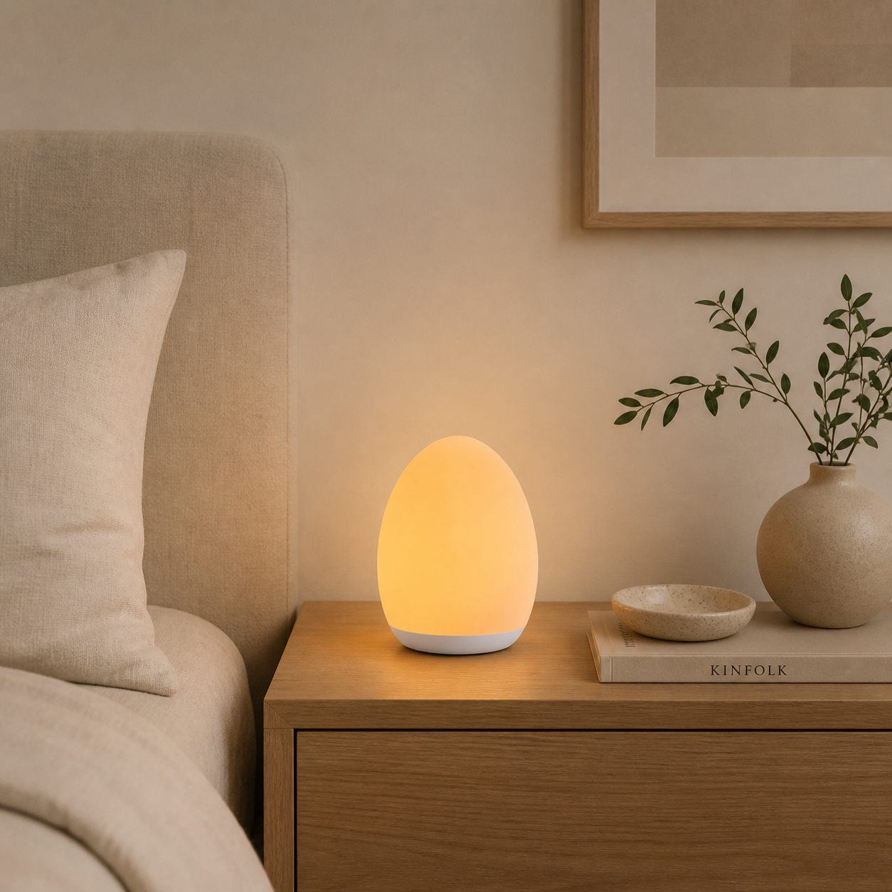 Silicone Baby Night Light – Dimmable Nursery Lamp with Color Changing Touch Control Foryuni