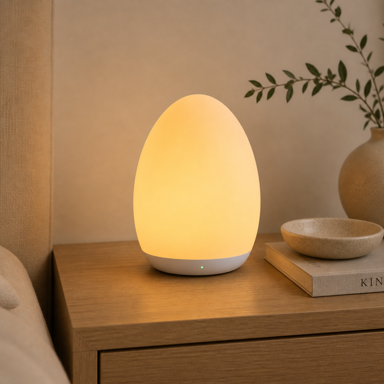 Silicone Baby Night Light – Dimmable Nursery Lamp with Color Changing Touch Control Foryuni