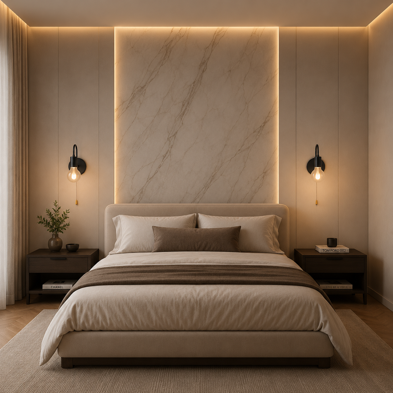 Minimalist Iron Wall Sconce with Pull Chain – E27 Industrial Style Bedside Wall Light in Matte Black Foryuni