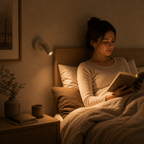 Wireless Magnetic Wall Spotlight – Rechargeable No-Drill Bedside Reading Light, Set of 2 Foryuni