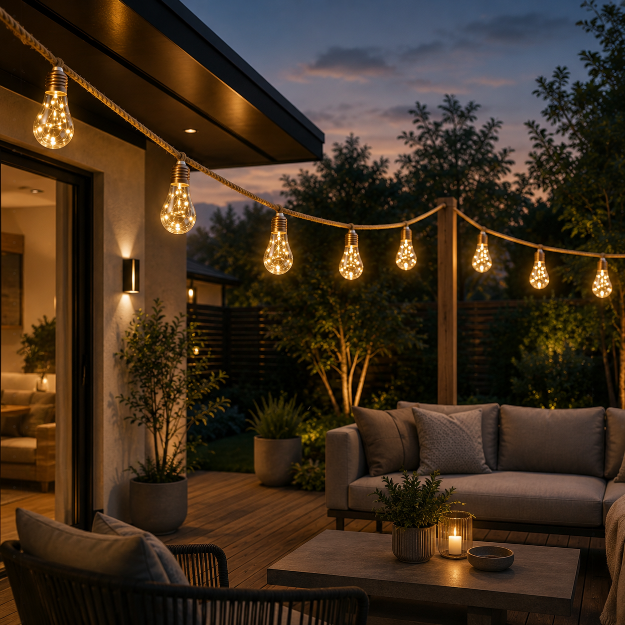 Solar String Lights | Rope Cord, Waterproof Shatterproof Globe Bulbs Foryuni
