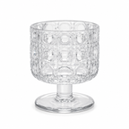 Retro Pressed Glass Tumbler — Design A8 Foryuni