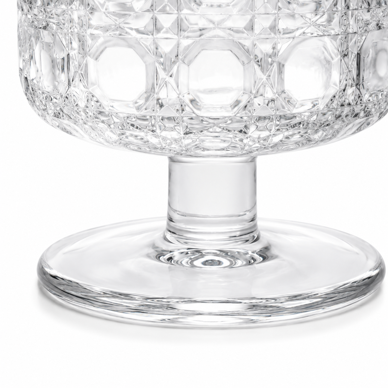 Retro Pressed Glass Tumbler — Design A8 Foryuni