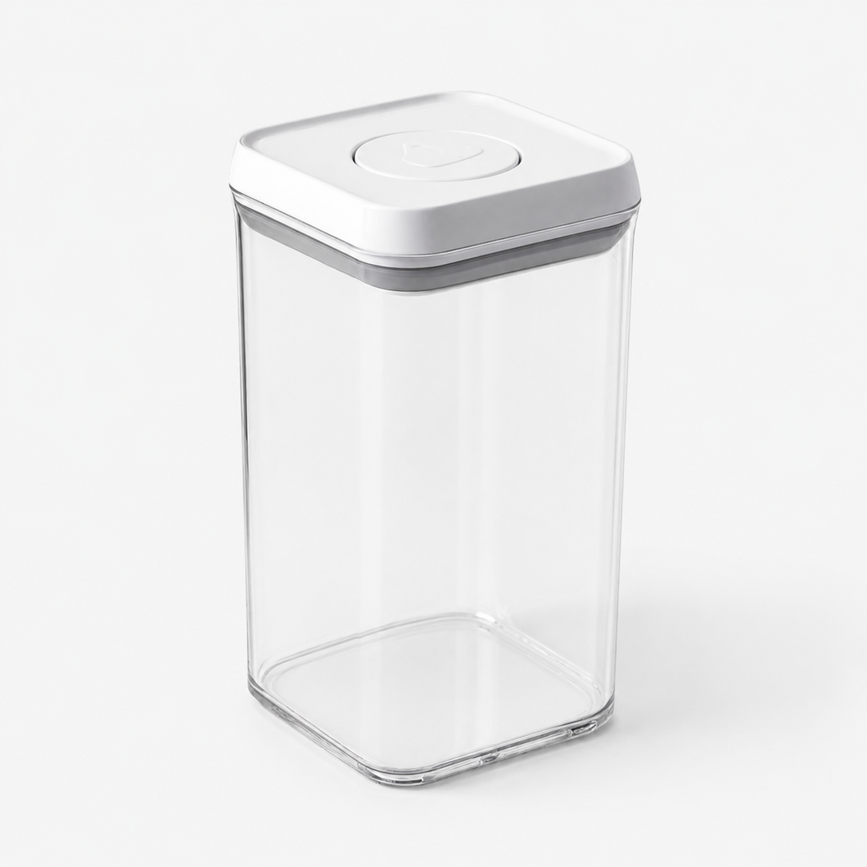 Transparent Stackable Storage Containers with Push-Down Lid – Clear Airtight Kitchen Organizer for Pantry & Fridge Foryuni
