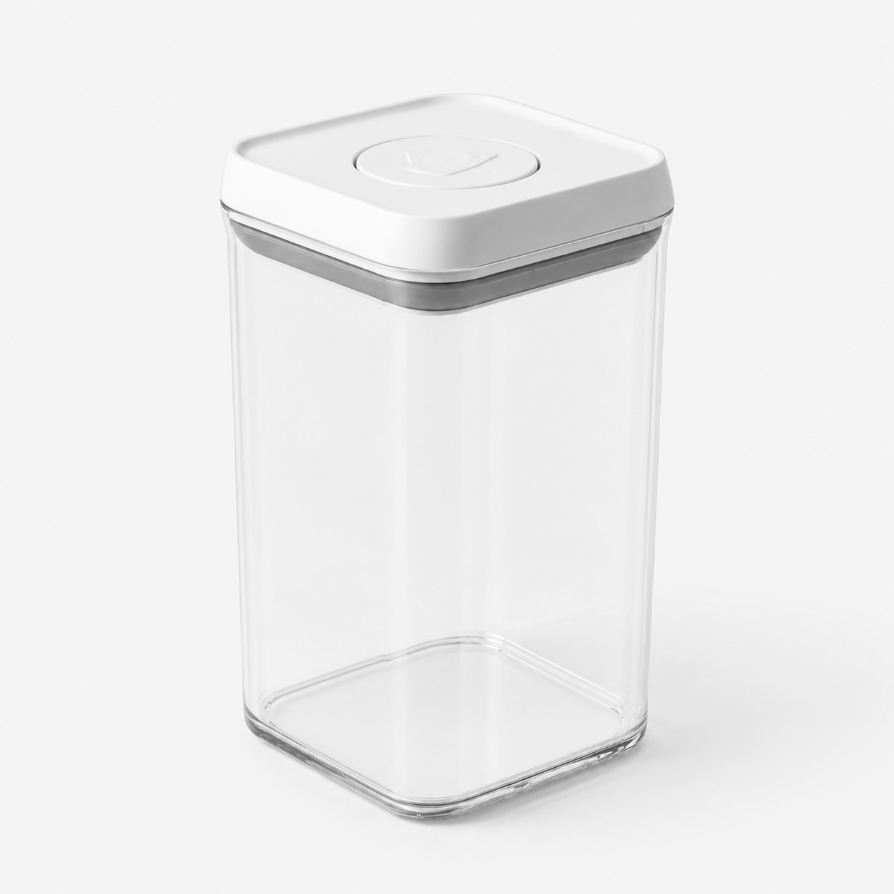 Transparent Stackable Storage Containers with Push-Down Lid – Clear Airtight Kitchen Organizer for Pantry & Fridge Foryuni