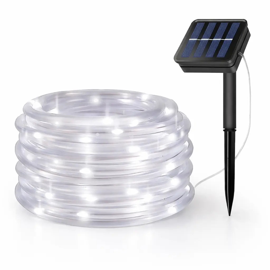 Solar Powered Rope Light Strip | Outdoor Waterproof String Lights for Backyard Foryuni